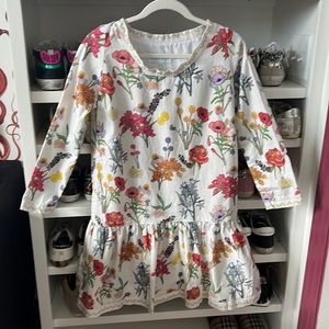 Brooke Wright Drop Waist Floral Dress XS/S